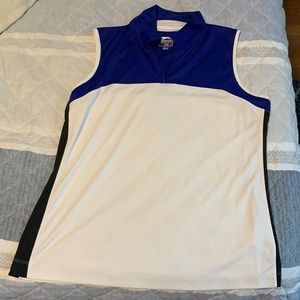 Slazenger golf sleeveless polo. Size large